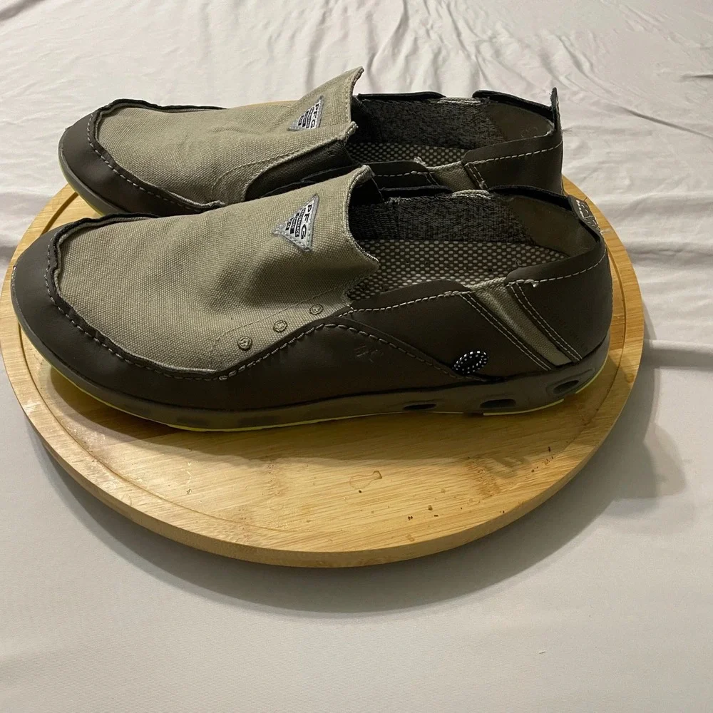 Columbia Boat Shoes Mens 11 Brown PFG Bahama Vent Slip On Fishing Techlite Omni